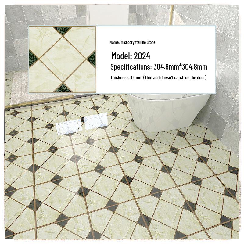 PVC Self-Adhesive Waterproof Stone Plastic Floor Sticker for Bathroom and Kitchen