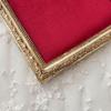 Classical Photo Frame Jewelry Showcase Flannel Lined Resin Construction Earring Necklace Holder For Home Retail Use