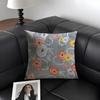 Simple And Elegant Flowers Cushion Cover Natural Linen Organic Fabric DoubleSided Printing Sofa Home Decor Gift Pillow Case