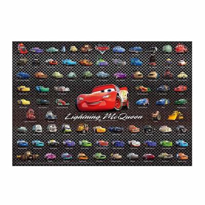 Tenyo in 1000-teiliger Puzzle-Sammlung „Disney Cars“ mit Figuren. Wird mit Kleber und Spachtel geliefert. Servicekarte enthalten [Made in Japan] (51x73,5 cm)