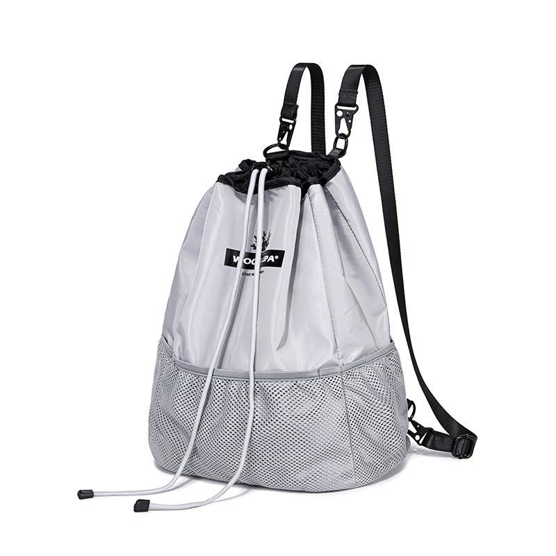 Ielgy Student Schoolbag Simple Unique All-Match Drawstring Backpack