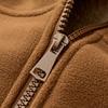 Herbst und Winter Einfarbig Dicke Warme Lammwolljacke für Herren Lässig Locker Sport Winddicht Übergröße Jacke