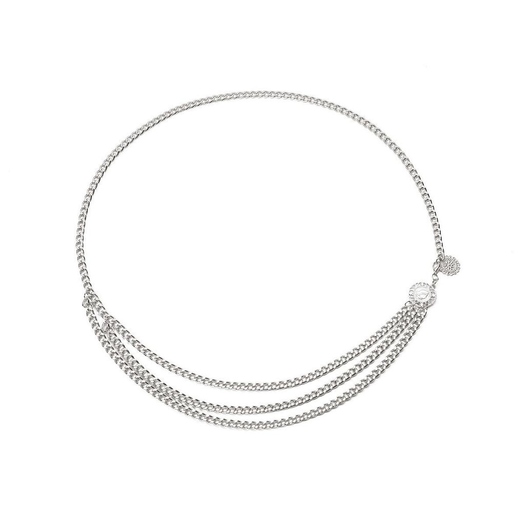 Retro Sun Moon Waist Chain Women's Versatile Gold Belt Body Chain Accessories Women's Fold Wear