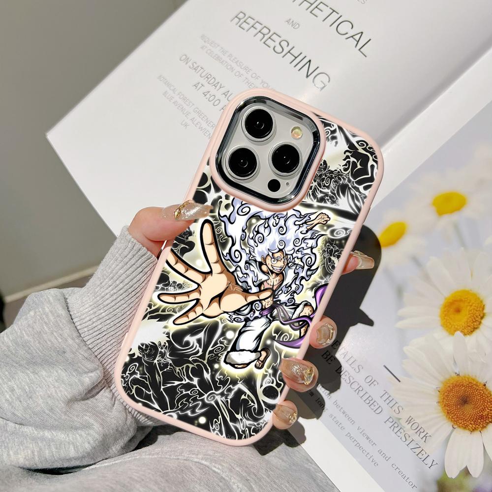 Ae92 One Piece Luffy Gear 5 Phone Cases for Samsung A13 A32 A53 A04 A54 S23 S24 Ultra Infinix Hot 40 Huawei P30 Pro Metal Camera Protective Back Cover