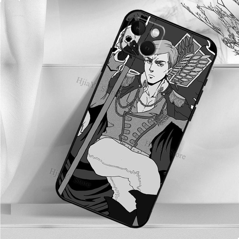 

Мягкий чехол Erwin Smith Attack on Titan для iPhone 11 12 Pro X XS XR 7 8 Plus SE 2020 13 Pro Max, противоударный чехол для телефона iPhone 12Pro MAX