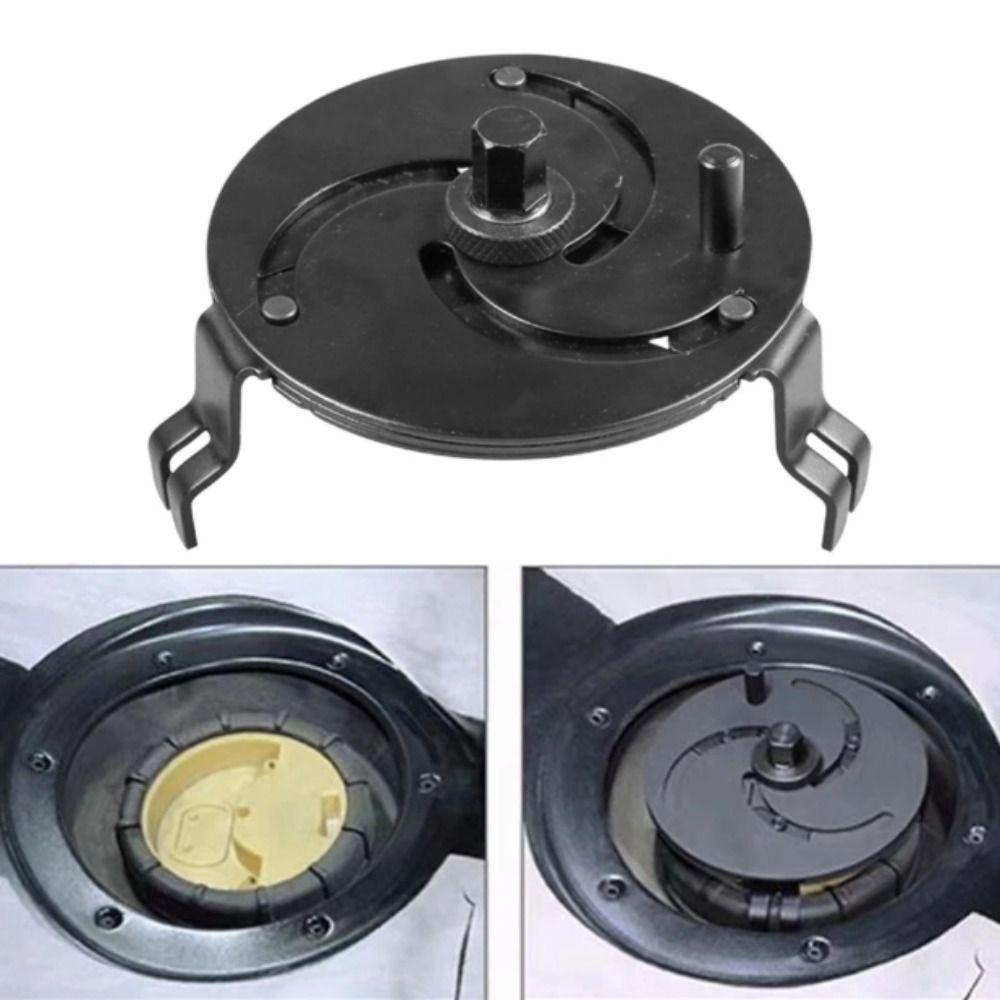 Straight Bending Gasoline Pump Wrench 3 Jaws Adjustable Fuel Tank Wrench  Vehicle Accessories