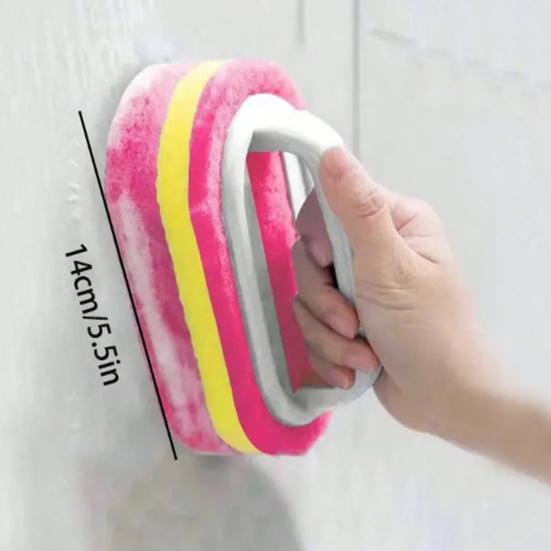 Tub Cleaning Brush Ergonomic Handle Scrubber Shower Stalls Stiff Bristle Cleaning Kitchen Sinks Window Frames Cleaning