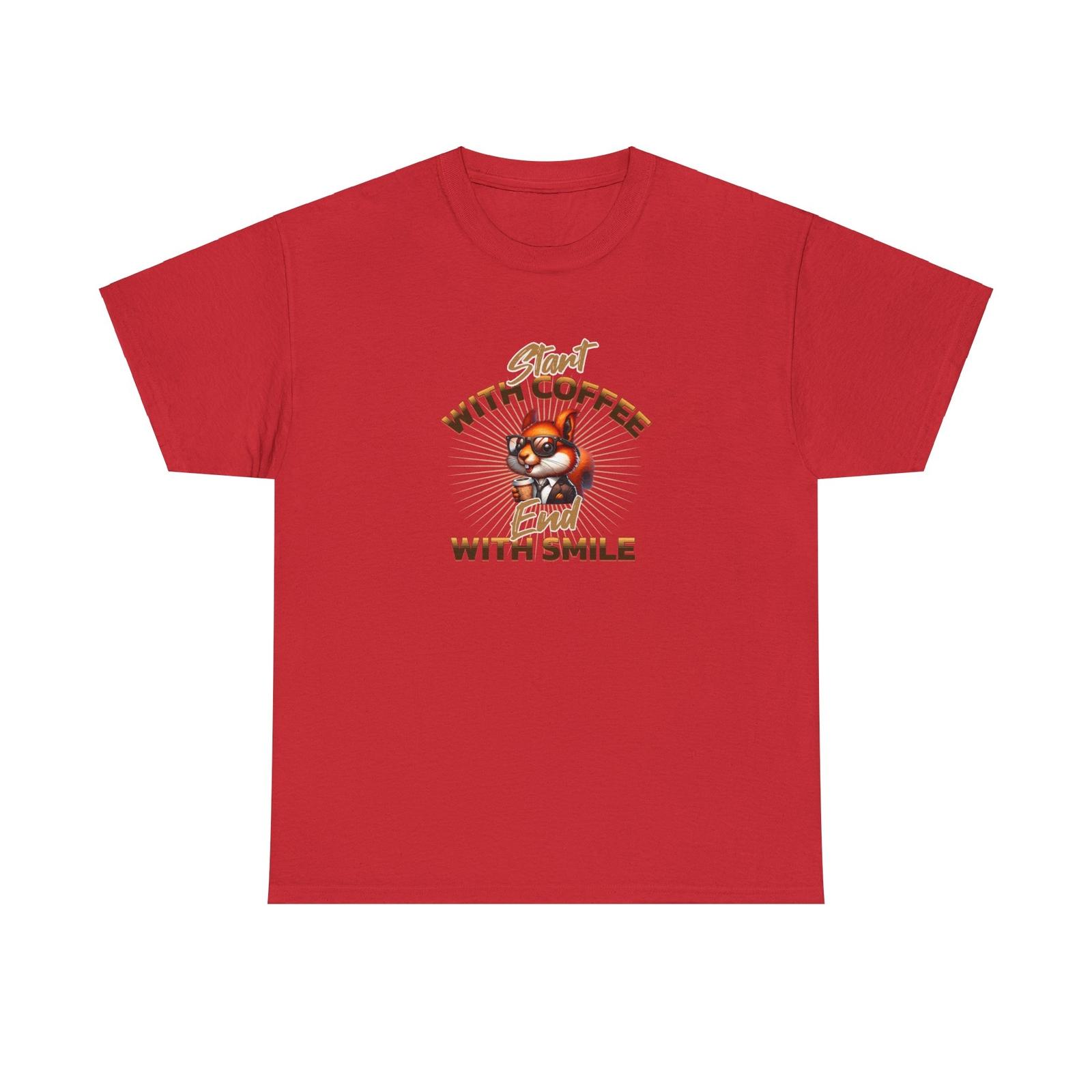 squirrel with coffee, funny squirrel wear sunglass S разноцветный