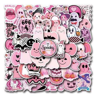 60 Neue Rosa Halloween Graffiti Aufkleber Dekorieren Koffer Handy Skateboard Aufkleber