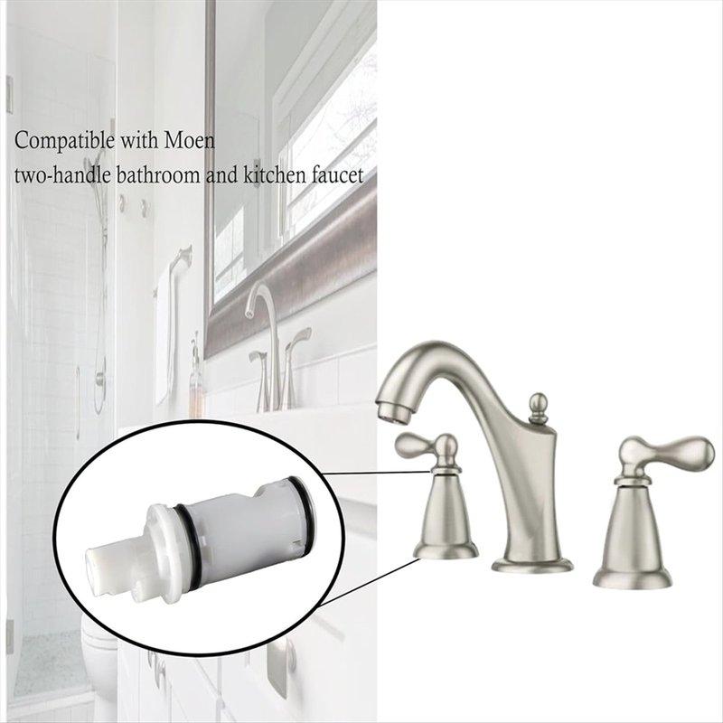 N94R 1224 1224B Faucet Cartridge Replacement for MOEN Most Double Handle Moen Faucets and Tub/Showers