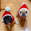 1PC Cute Christmas Dog Hat Noise Protection Knit Dog Hat Warm Winter Cap Soft Stretchy Knit Hat for Pet Dogs Cats Christmas Gift
