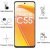 Film Vitre Protection Ecran - Phonillico - Realme C55 4G - Pack de 4 - Résistant aux rayures - Transparent