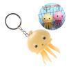 Unieke Lichtgevende Kwallen Sleutelhanger Mode Octopus Speelgoed Sleutelhanger Kleurrijke Kwallen Sleutelhouder voor Angst Stressverlichting