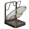 Kitchen Pot Lid Storage Rack Double / Single Layer Pot Lid Holder Anti-Slip Kitchen Ladle Spatula Stand Lid Draining Bracket