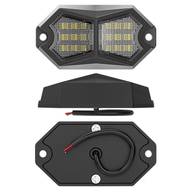 18 LED Car UniversalTruck LED Rock Light Signal Lamp 12V 24V Atmosphere Decorative Lights for Offroad Jeep Truck LED Side Marker