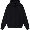 Fear of God Essentials Classic Zip-Up Hoodie Vintage Black Men Tops 192AS252071F