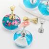Nail Art Practice Base Resin Display Stand with Sea Shell Designs for Manicure Training Nail Artists Practice Base