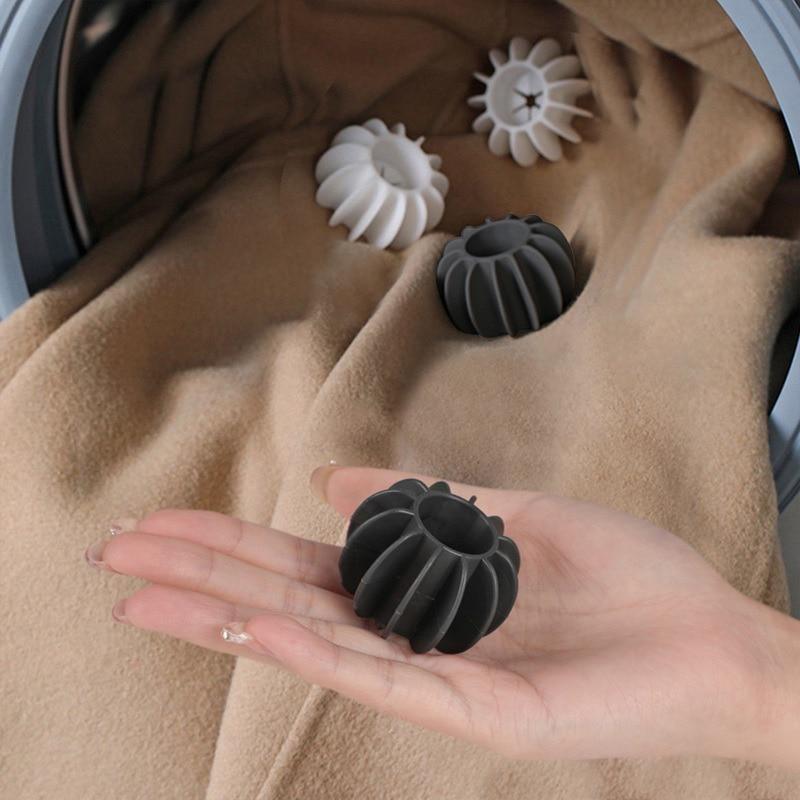 2 Stück Wiederverwendbare Silikon-Wäschebälle Kleidung Anti- Waschball Haarreinigungswerkzeug Tierhaarentferner Waschmaschine Haarfänger