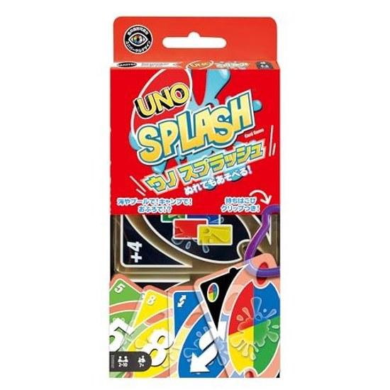 Mattel Game UNO Splash Water-resistant Party Goods Card 108 Cards 2-10 Players Ages 7 Up Red DHW42