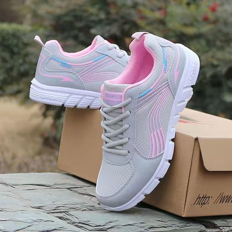 Women's Mesh Breathable Running Shoes Casual Sports Shoes Non-slip Light Plus Size