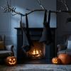 Halloween Party Background Decor Bat Decorations, Realistic Felt Hanging Bats, Spooky Flying Props Holiday Atmosphere for Haunted House Party, Indoor