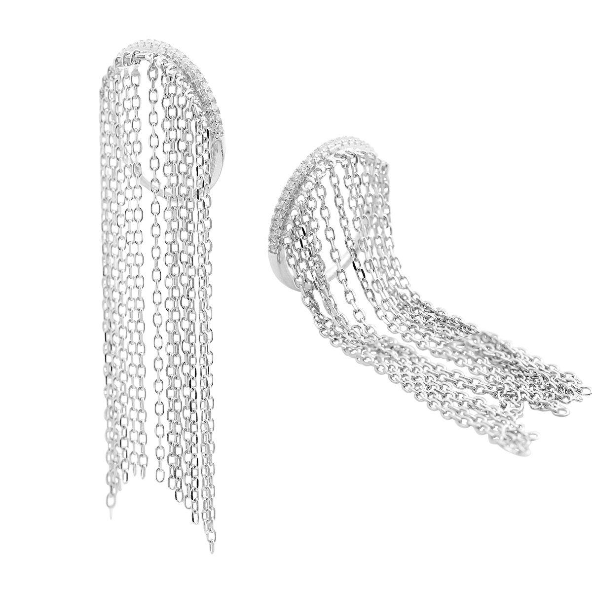 

Серебряное кольцо с фианитами, вес изделия 3,93 гр (2152361) 18 білий
