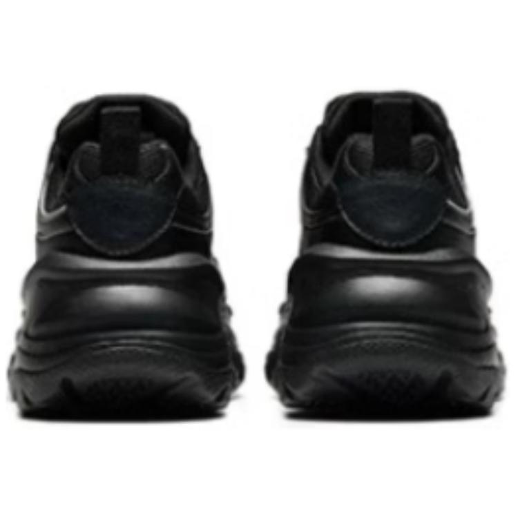 New Anta Wear-Resistant Coverage Support Low-Top Chunky Sneakers Women's Black Silver 922518814-2