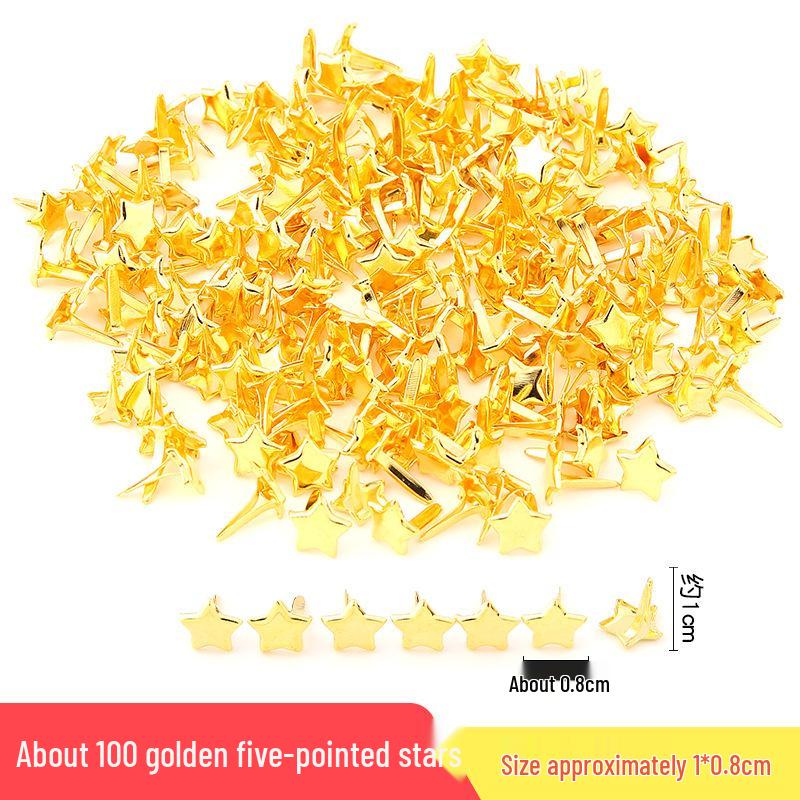 Colorful Children's Handmade Double-Legged Split Brad Nails for DIY Decoration