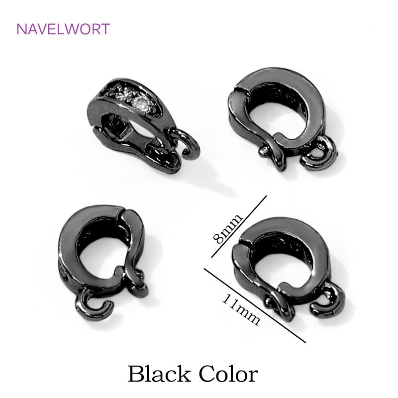 18K Gold Plated Hinged Necklace Enhancer,For Jewelry Making Supplies Pendant Bail Clasps Connector Fastener DIY Accessories