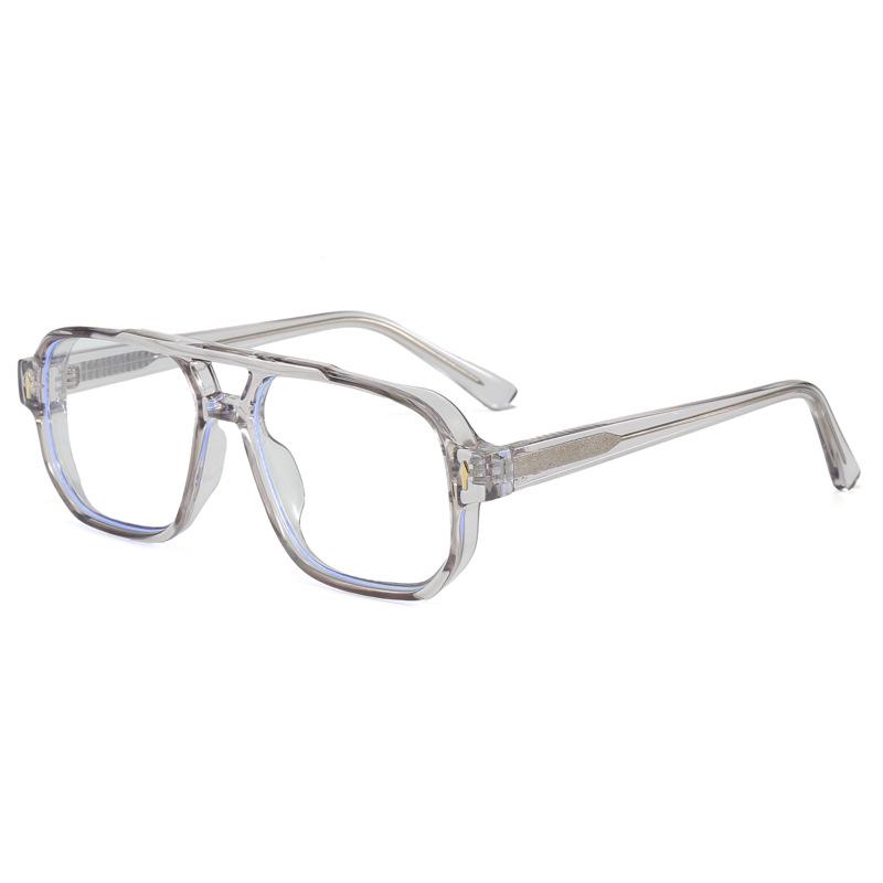 Trendy Unisex Anti-Blue Light Flat Lens Glasses - Simple High-Grade Style