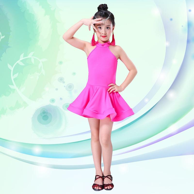 Girls Kids Latin Dance Dress Sequin Tassel Performance Costume – Salsa Rumba Tango Ballroom Competition Outfit