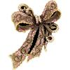 Baroque Rhinestone Bow Design Brooch Unisex Couple's Accessories Party Suit Coat Skirt Decoration