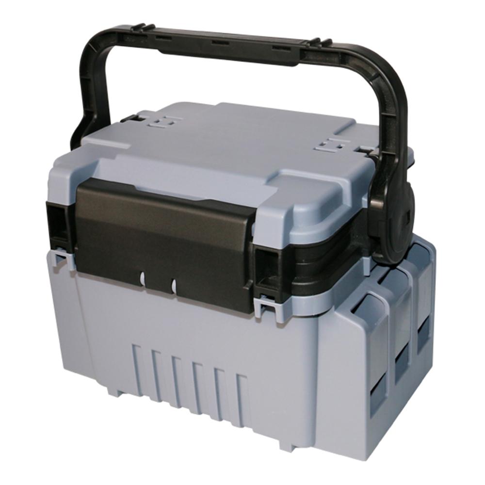 Fishing Box Travel Fishing Case Box with Bottle Holder and Rod Stands Tubes