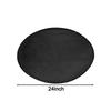 Outdoor round fireproof mat with silicone coating designed for grills fire pits and charcoal grills heat resistant and foldable