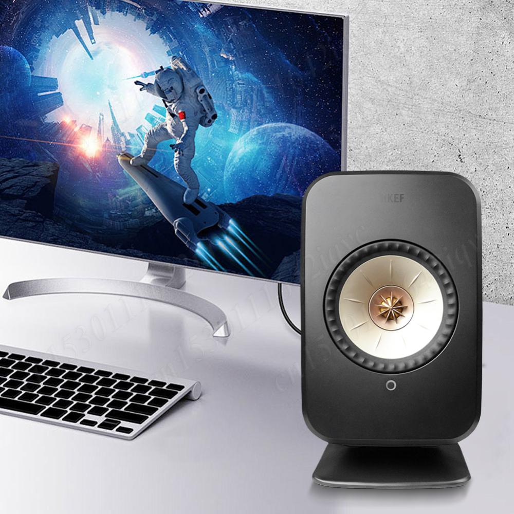 Lautsprecher-Stützbasis Desktop-Ständer für KEF Lsxii Lautsprecher Schreibtischunterlage Stabil Schreibtisch Studio Lautsprecherhalter Lautsprecher-Tischbasisständer