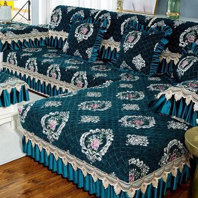Chenille Jacquard Sofa Mat Fashion Retro Light Luxury Lace Seat Cushion  Soft Home Living Room Decoration Couch Covers