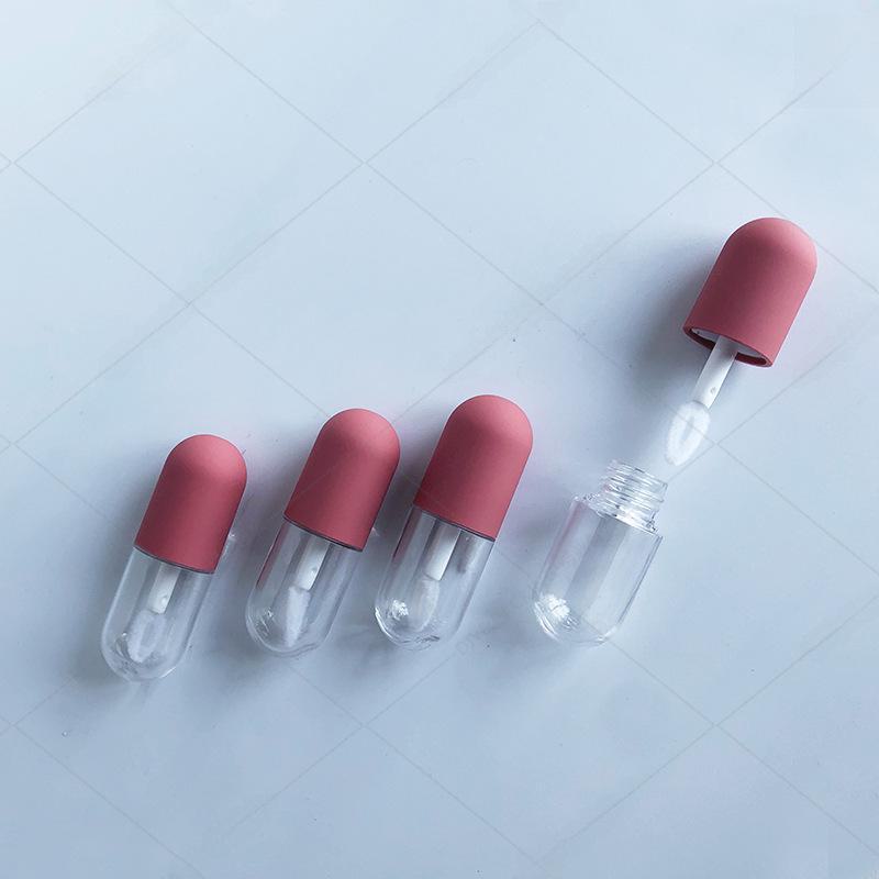 Mini Frosted Round Lip Gloss Tube - 4.5ml Rubber Finish Capsule