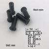 Nylon Wear-Resistant Insulating Step Washer Bolt Liner - Male-Female Screw Bushing