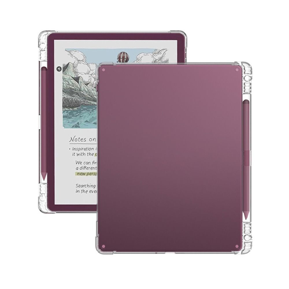 Měkké pouzdro z TPU pro čtečku e-knih s držákem na pero, odolné proti pádu, průhledné ochranné pouzdro s airbagem pro Kindle Scribe/Colorsoft 11 palců 2026