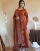 Women Designer Kurta Pant Dupatta Set Indian Bollywood Top Tunic Kurti Salwar Suit Dress