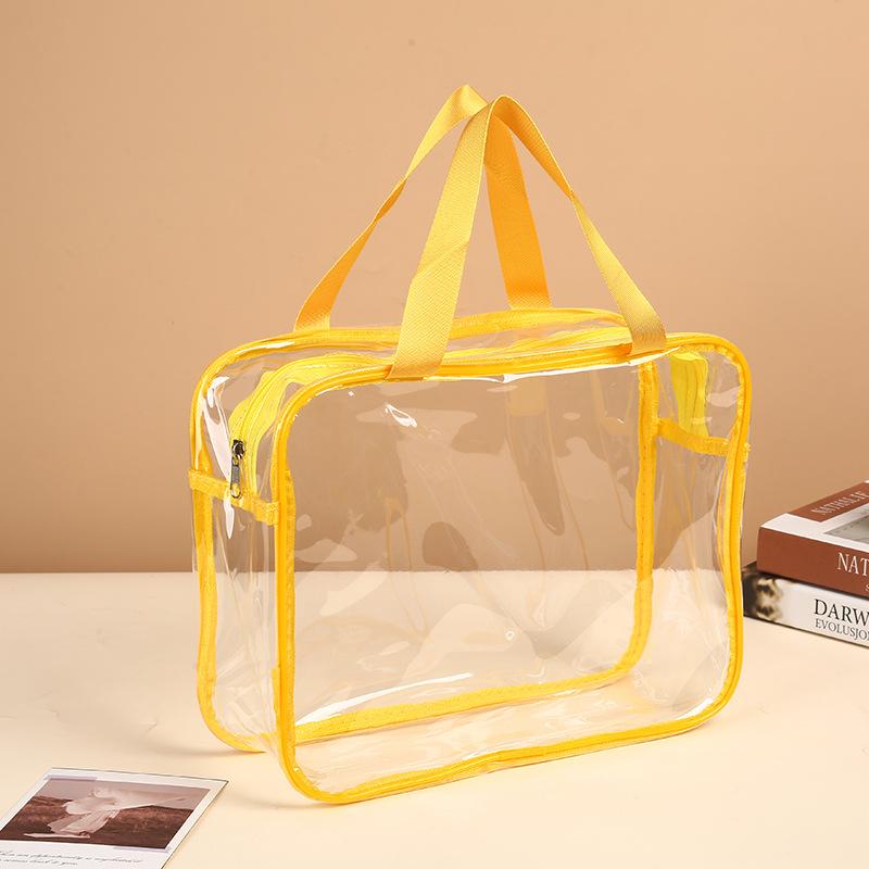 6 Stück Klare PVC Toilettenartikel-Aufbewahrungstaschen Wasserdichter Handgehaltener Reise-Kosmetik-Organizer Mit Reißverschluss Aufbewahrung Geschenkbeutel