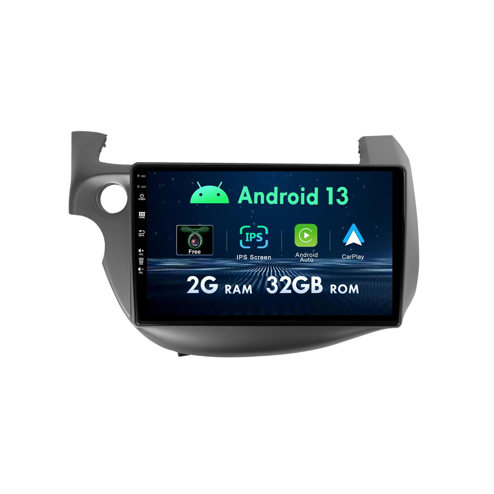 

MISONDA IPS Android 13 Автомагнитола Стерео для Honda Fit с GPS Навигацией Головное Устройство Зеркальное Отображение Бесплатно 2G 32G 10-дюймовый 2008-2013 Блок, Carplay, WIF, SWC,