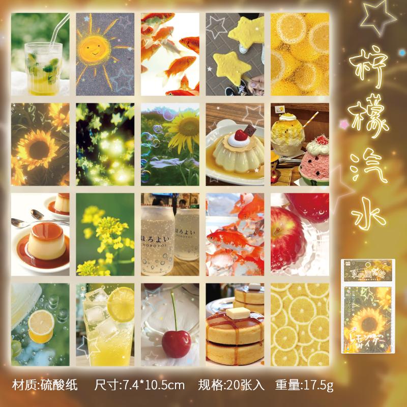 20 Sheets/Bag Summer Theme M5 Tracing Paper For Scrapbooking DIY Wrapping Sticker Base Art Creation & Card Decoration