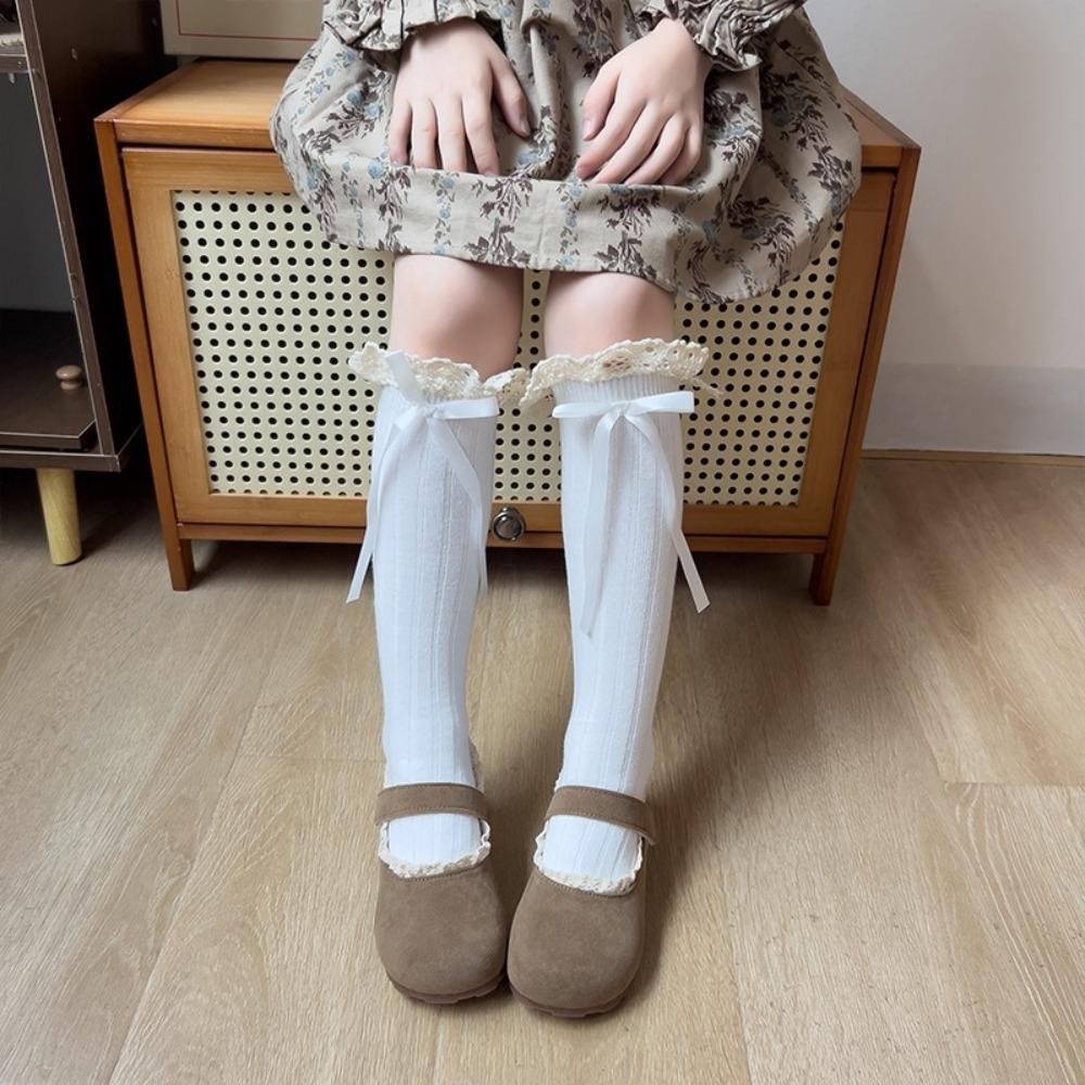 Breathable Female Hosiery Bowknot Red Socks New Winter Compression Stocking  Gift