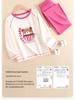 Girls' Soft Cotton Pajama Set - Warm Autumn/Winter Long Johns and Home Wear.