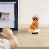 Monkey Figurine 3D Printed Cute Monkey Holding Plush Toy Desktop Ornament for Living Room Bedroom Tabletop Decoration