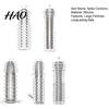 Male Condoms 5Pcs/Set Men External Use Soft Transparent Sexual Stimulation Sex Toy Large Particles Penis Sleeves Spike for Couple
