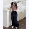 Girls' Western Style Overalls Spring and Summer Children's Casual Pants Big Children's Loose Straight-leg Pants Boys' Pants