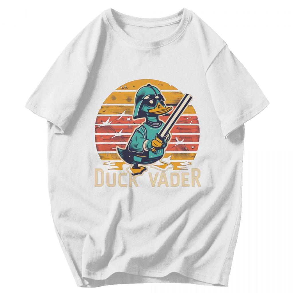 Men T Shirt Vintage Duck Vader Funny Idea Y2K Graphic Anime Unisex Clothes T Shirts