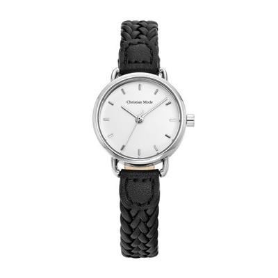 [CHRISTLICHER MODUS] CHRISTLICHER MODUS Damen-Leder-Dreharmbanduhr CM417WTBK